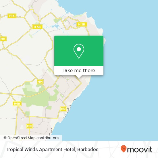 Tropical Winds Apartment Hotel map