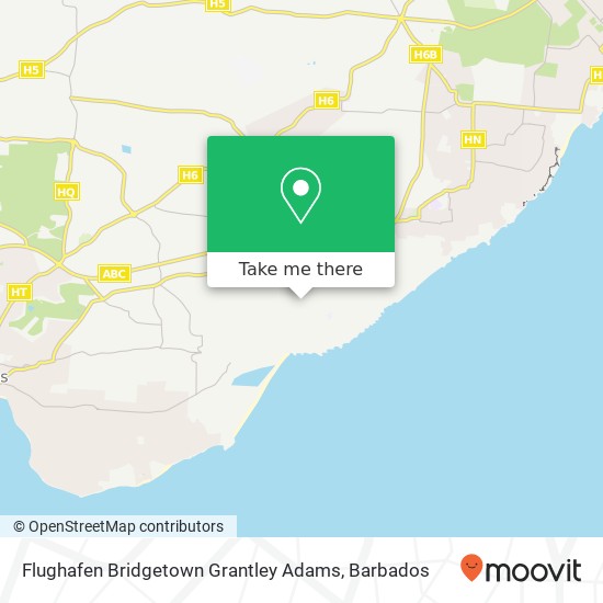 Flughafen Bridgetown Grantley Adams map