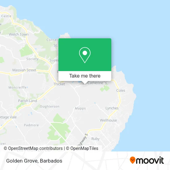 Golden Grove map