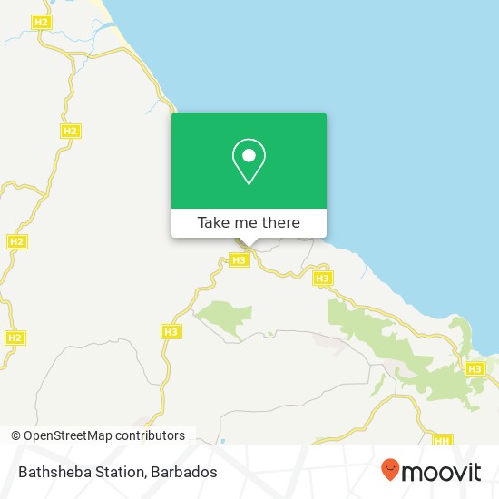 Bathsheba Station map