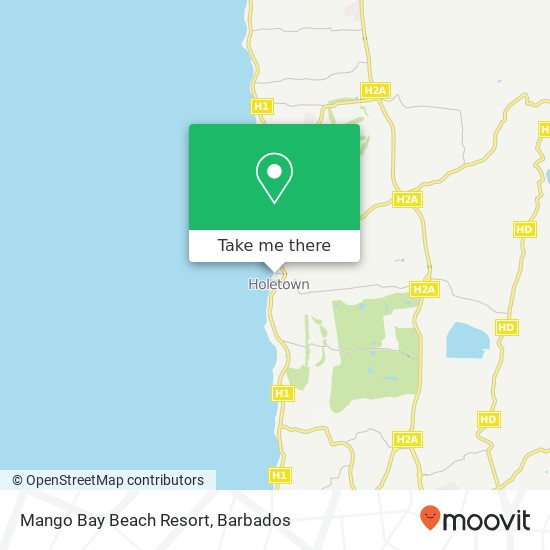 Mango Bay Beach Resort map