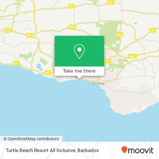 Turtle Beach Resort All Inclusive map