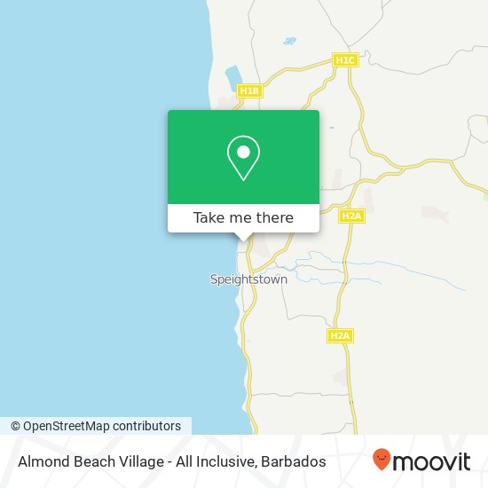 Almond Beach Village - All Inclusive map