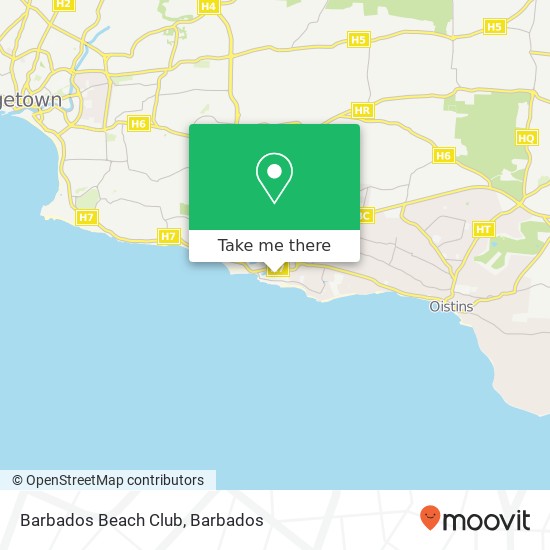 Barbados Beach Club map