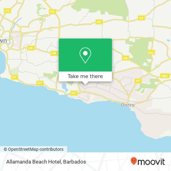 Allamanda Beach Hotel map