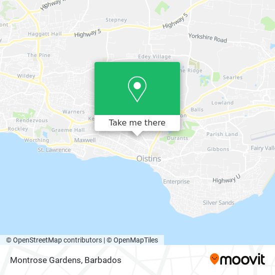 Montrose Gardens map