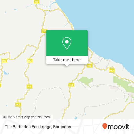 The Barbados Eco Lodge map