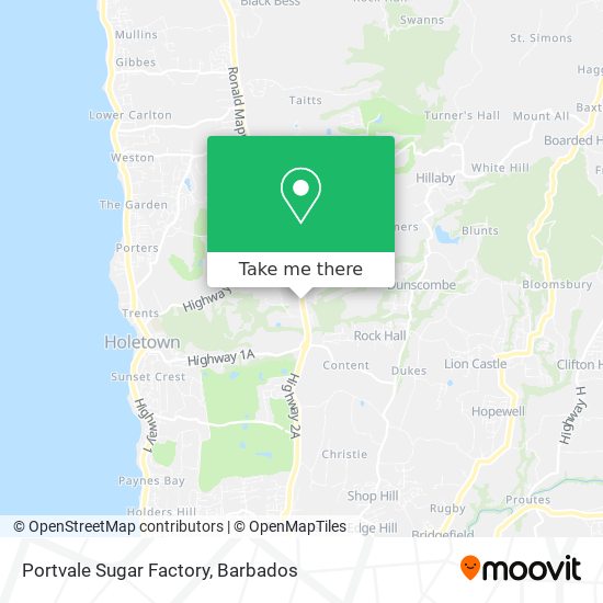 Portvale Sugar Factory map