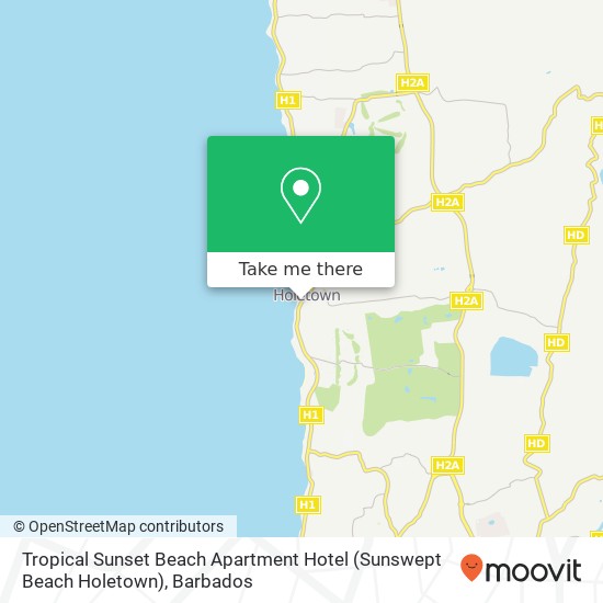 Tropical Sunset Beach Apartment Hotel (Sunswept Beach Holetown) map