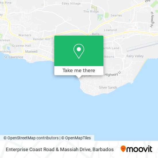 Enterprise Coast Road & Massiah Drive map