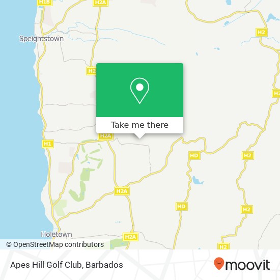 Apes Hill Golf Club map