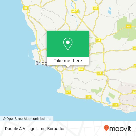 Double A Village Lime, Bridgetown map