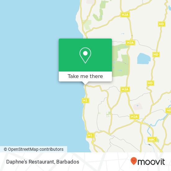 Daphne's Restaurant, 1 Saint James map