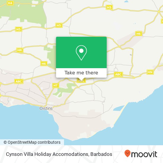 Cynson Villa Holiday Accomodations map
