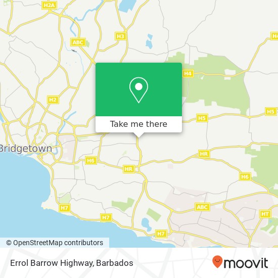 Errol Barrow Highway map