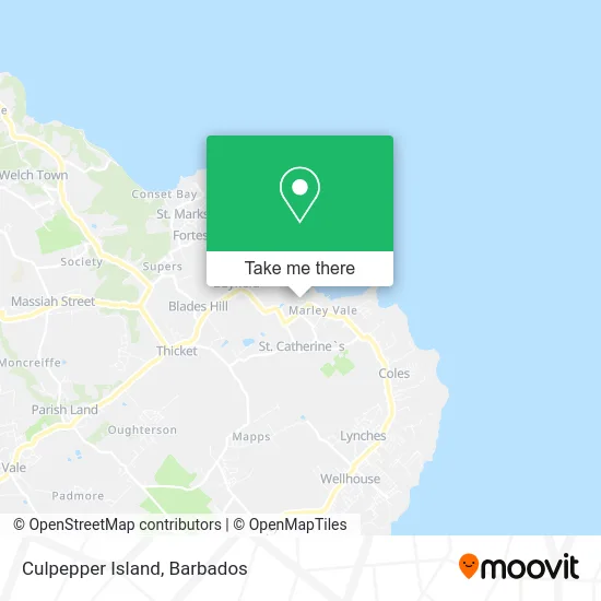 Culpepper Island map