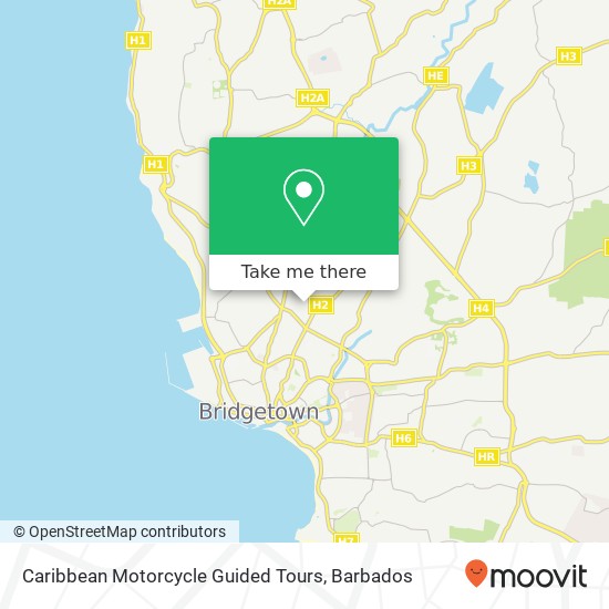 Caribbean Motorcycle Guided Tours map