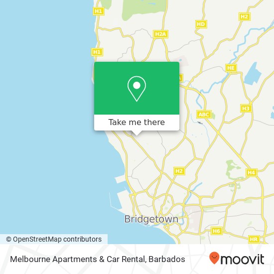 Melbourne Apartments & Car Rental map