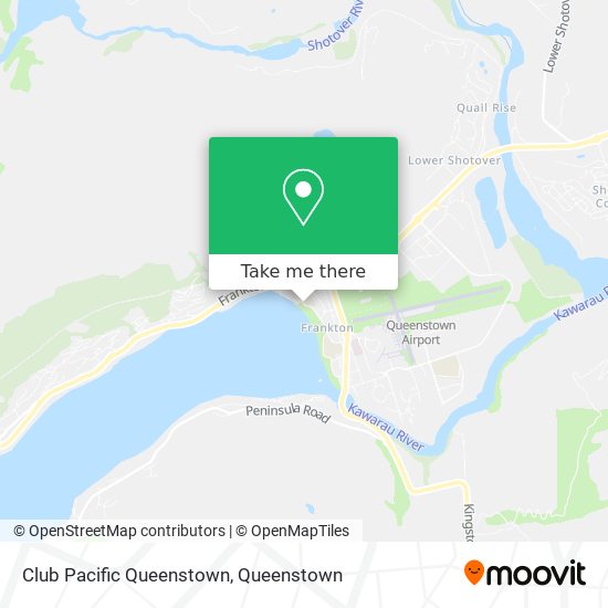 Club Pacific Queenstown map