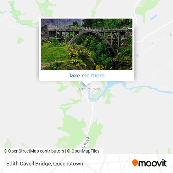 Edith Cavell Bridge map