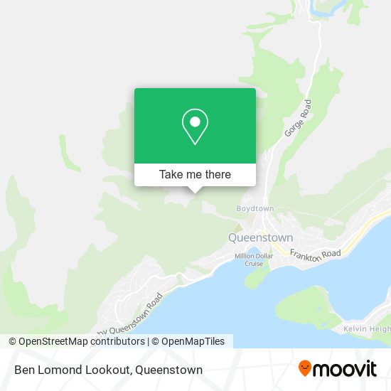 Ben Lomond Lookout map