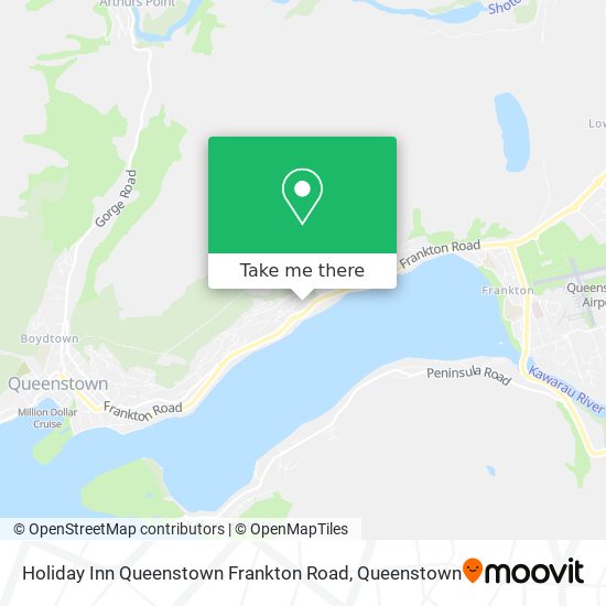 Holiday Inn Queenstown Frankton Road map