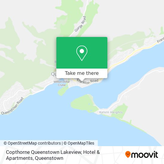 Copthorne Queenstown Lakeview, Hotel & Apartments map