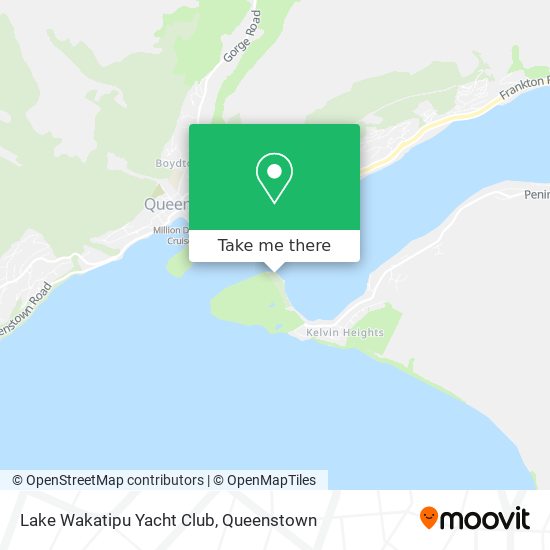 Lake Wakatipu Yacht Club map