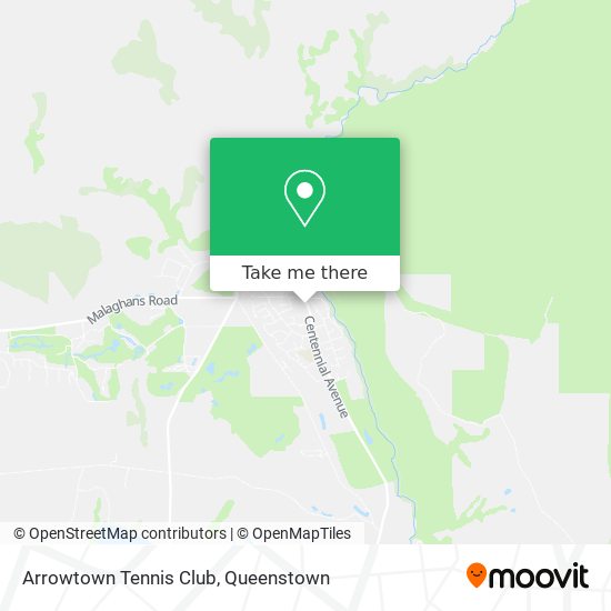 Arrowtown Tennis Club map