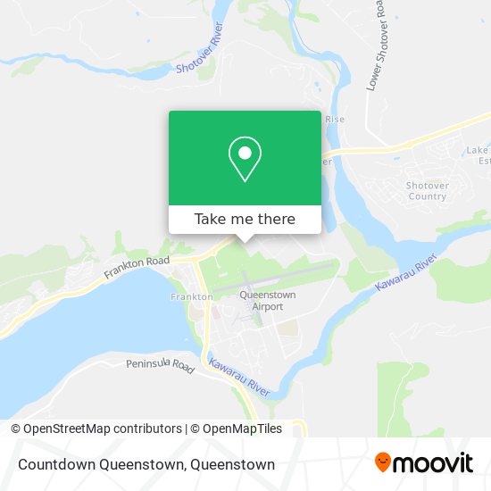 Countdown Queenstown map