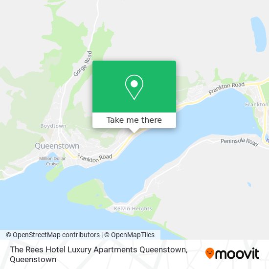 The Rees Hotel Luxury Apartments Queenstown map