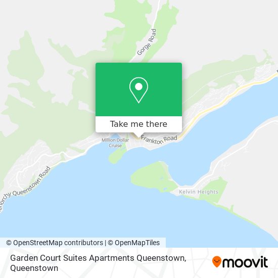 Garden Court Suites Apartments Queenstown map