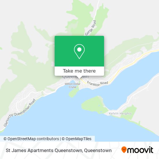 St James Apartments Queenstown map