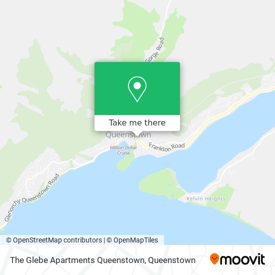 The Glebe Apartments Queenstown map