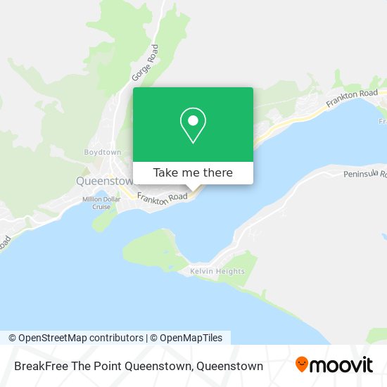 BreakFree The Point Queenstown map