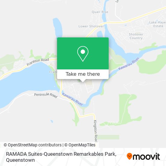 RAMADA Suites-Queenstown Remarkables Park map