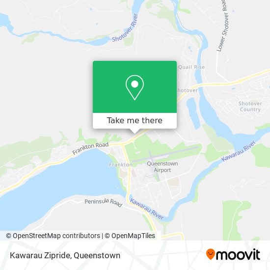 Kawarau Zipride map