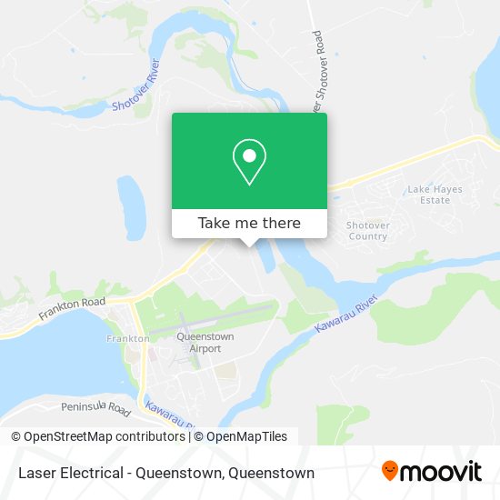 Laser Electrical - Queenstown map