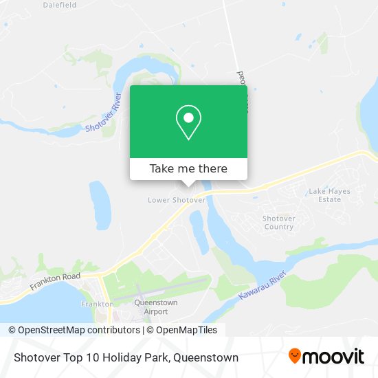 Shotover Top 10 Holiday Park map