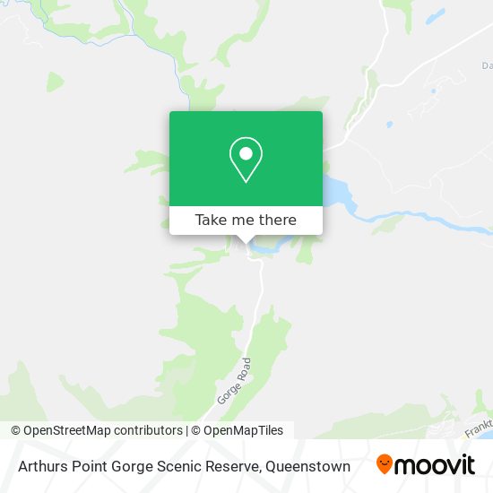 Arthurs Point Gorge Scenic Reserve map