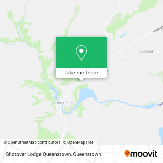 Shotover Lodge Queenstown map