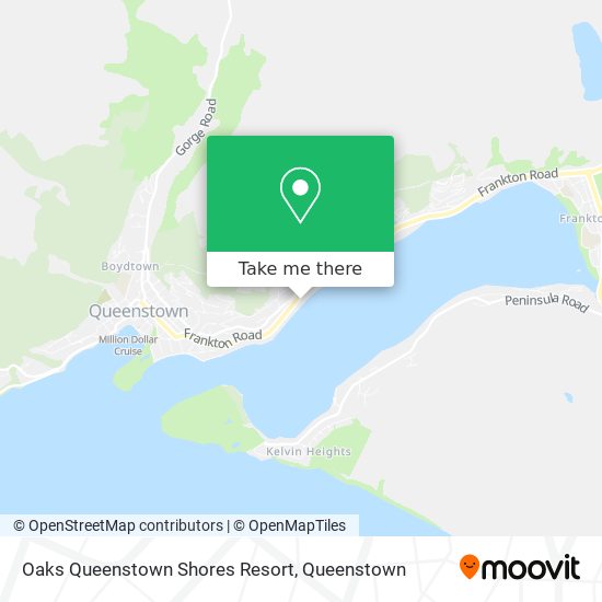 Oaks Queenstown Shores Resort地图