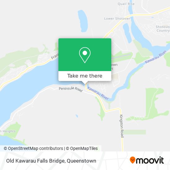 Old Kawarau Falls Bridge map