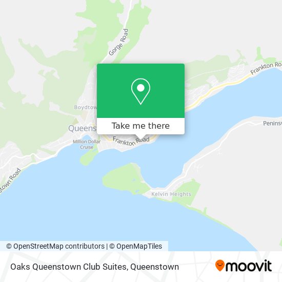 Oaks Queenstown Club Suites map