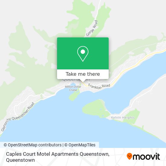 Caples Court Motel Apartments Queenstown map