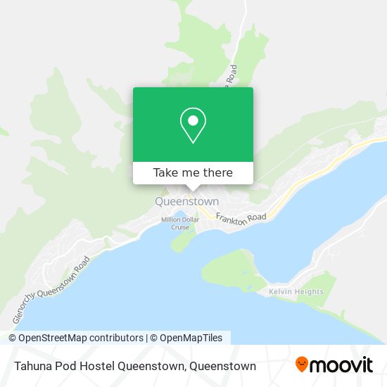 Tahuna Pod Hostel Queenstown map
