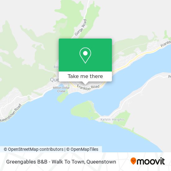 Greengables B&B - Walk To Town map