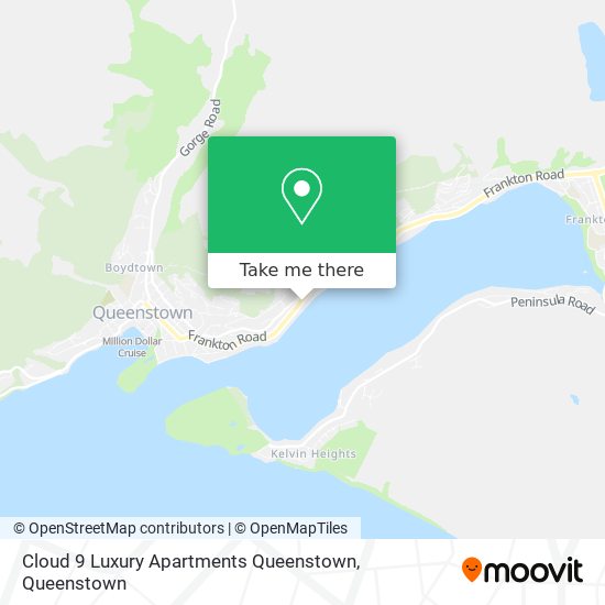 Cloud 9 Luxury Apartments Queenstown map