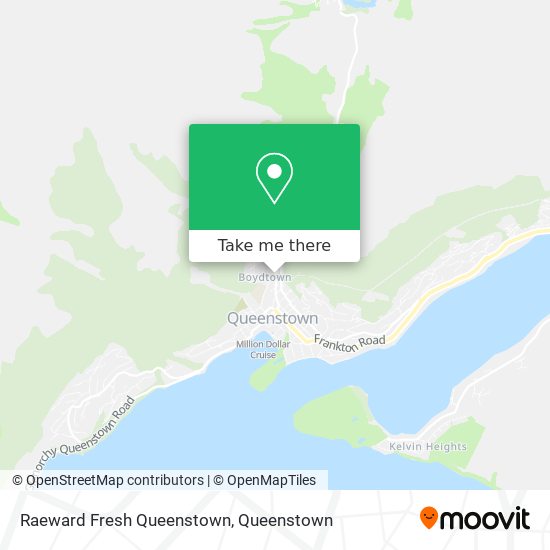 Raeward Fresh Queenstown map