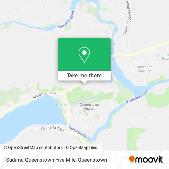 Sudima Queenstown Five Mile map